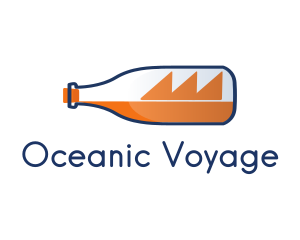 Bottle Seafarer Ship logo