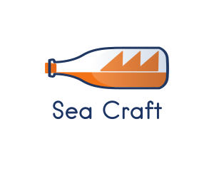 Bottle Seafarer Ship logo