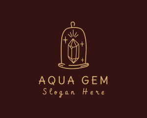 Gem Glass Bell Cloche logo design