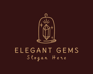 Gem Glass Bell Cloche logo design