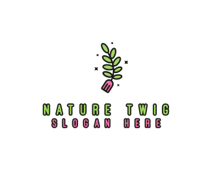 Organic Food Fork logo design