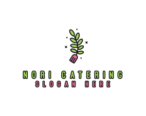 Organic Food Fork logo design