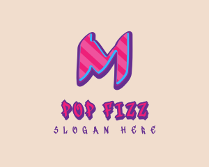 Pop Graffiti Letter M logo