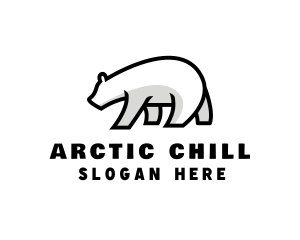 Ice Polar Bear logo design