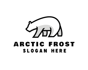 Ice Polar Bear logo design