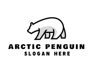 Ice Polar Bear logo design