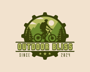 Mountain Biking Adventure logo design