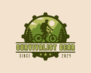 Mountain Biking Adventure logo design