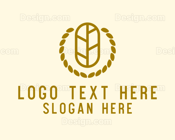 Leaf Wreath Farm Logo