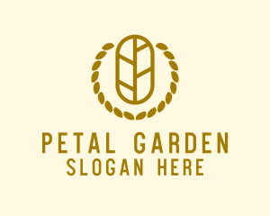 Leaf Wreath Farm logo design