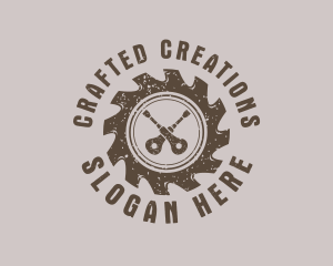 Carpentry Tools Ratchet logo design