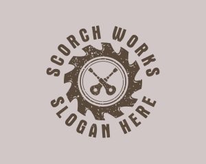 Carpentry Tools Ratchet logo design