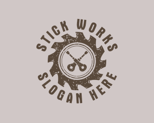 Carpentry Tools Ratchet logo design