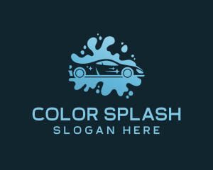 Car Wash Cleaning Splash logo design