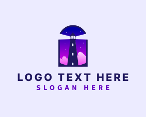 Lighthouse Tower Structure  logo design