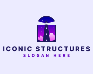 Lighthouse Tower Structure  logo design