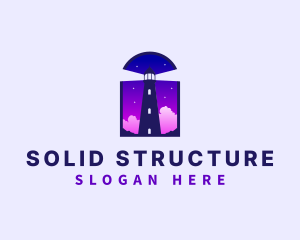 Lighthouse Tower Structure  logo design