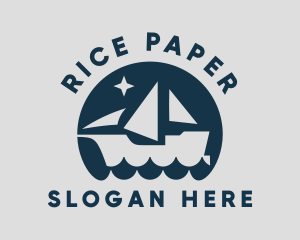 Ship Ocean Wave Logo