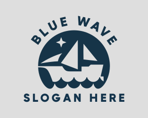 Ship Ocean Wave logo design