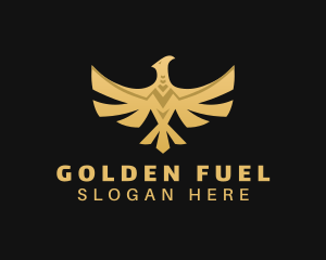 Golden Deluxe Phoenix logo design