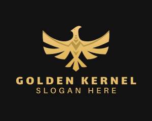 Golden Deluxe Phoenix logo design