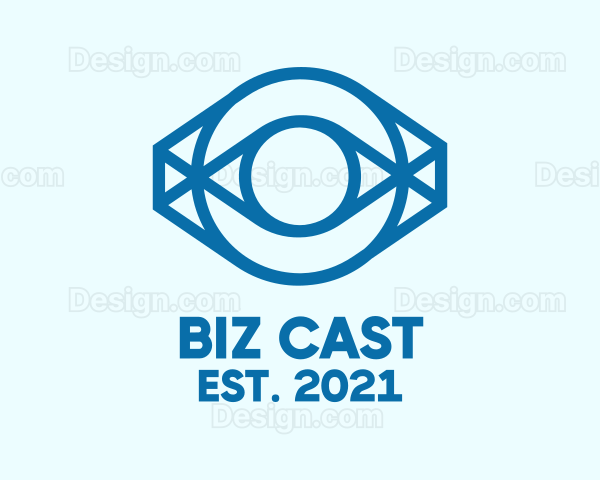Blue Eye Outline Logo