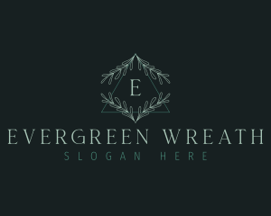 Floral Wreath Leaves logo design