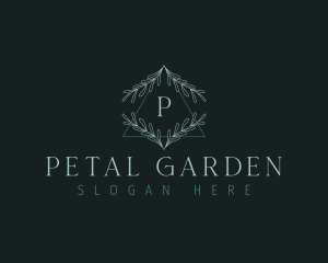 Floral Wreath Leaves logo design