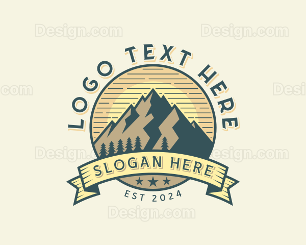 Mountain Hike Adventure Logo