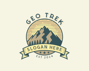 Mountain Hike Adventure logo design