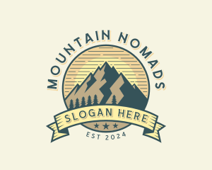 Mountain Hike Adventure logo design