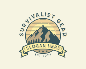 Mountain Hike Adventure logo design