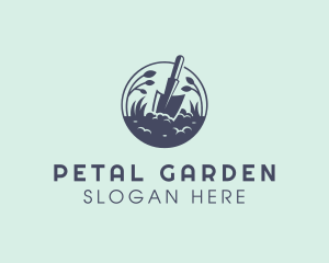 Plant Gardening Spade logo design