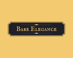 Elegant Luxury Sign logo design