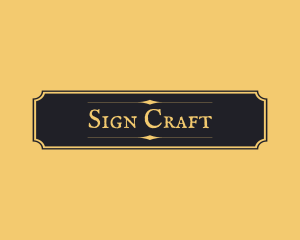 Elegant Luxury Sign logo design