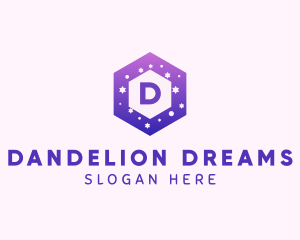 Starry Hexagon Nursery School logo design