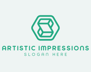 Modern Geometric Technology logo design