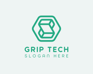 Modern Geometric Technology logo design