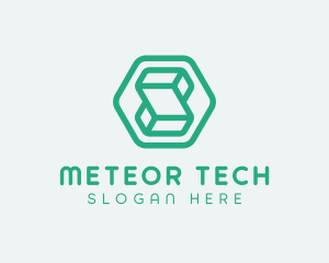 Modern Geometric Technology logo design