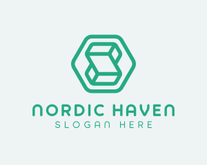 Modern Geometric Technology logo design