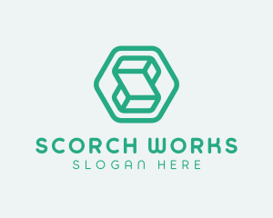 Modern Geometric Technology logo design