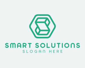 Modern Geometric Technology logo design