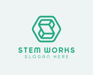 Modern Geometric Technology logo design