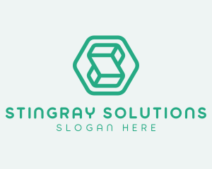 Modern Geometric Technology logo design