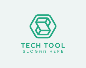 Modern Geometric Technology logo design