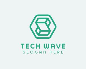 Modern Geometric Technology logo design