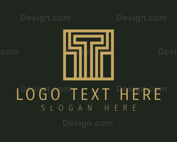 Luxury Business Letter T Logo