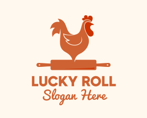 Chicken Rolling Pin logo design