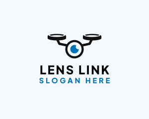 Spy Drone Lens logo design