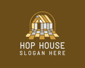 Flooring House Woodwork logo design